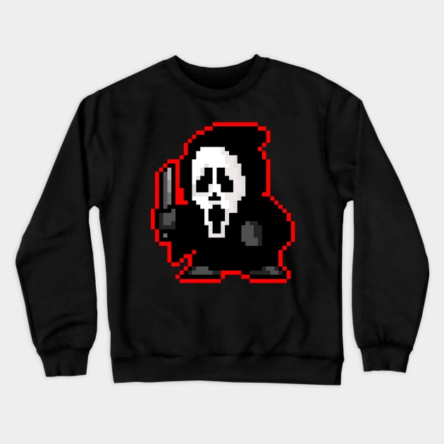 Pixel Ghostface Crewneck Sweatshirt by RetroPixelWorld